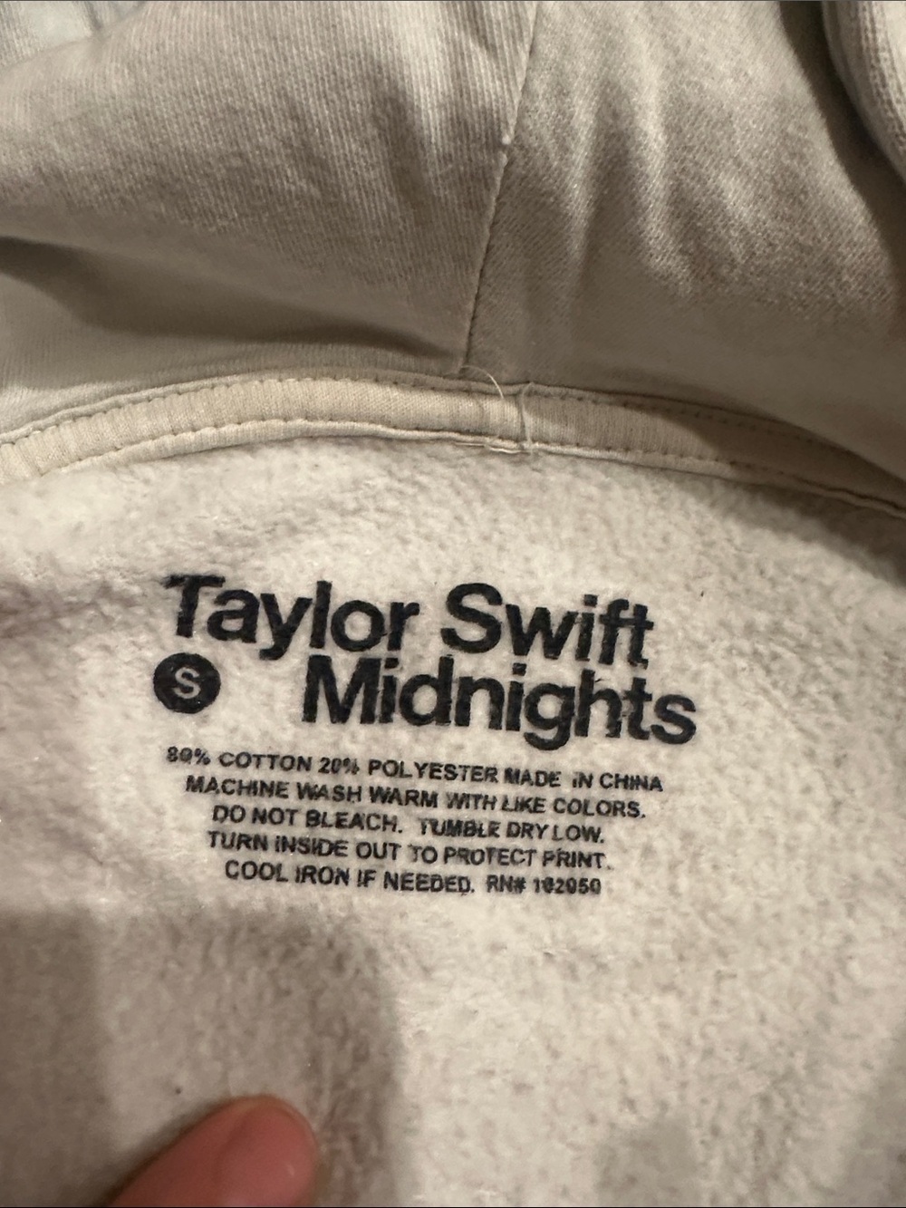 Taylor Swift Midnights Pale Blue Size Small Pullover Hoodie - Picture 4 of 7
